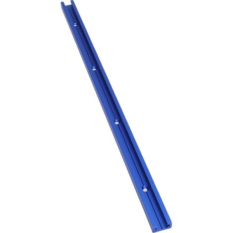 rails en T de 400 mm pour le travail du bois, avec trous pré-percés, en alliage d'aluminium T19, rail universel à double fente pour scie circulaire, défonceuse et établi. (1/5)