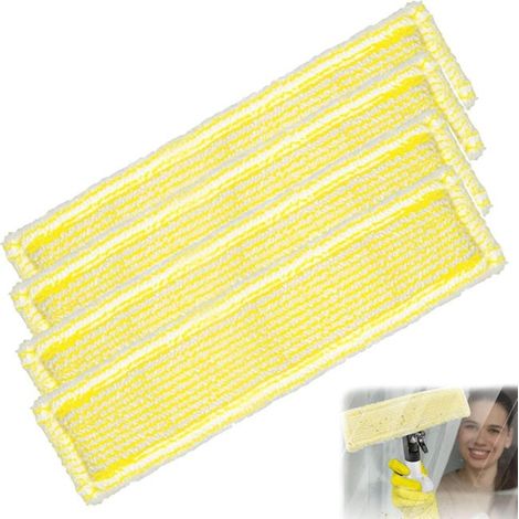 Bonnettes Microfibre Compatible Kärcher WV Accessoires Nettoyeur de Vitres pour Nettoyage 4 2/WV 5 (1/5)