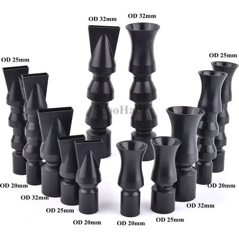 (Tornade courte 25 mm, 1 pièce) Buse de sortie d'eau orientable à 360° en forme de bec de canard ou de trompette pour pompe de filtration d'aquarium (1/4)