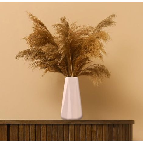 Vases en céramique pour la maison - Vases - Vases modernes et créatifs - Vases de style européen - Petits vases pour compositions florales - Décorations pour le salon et la table à manger Blanc (1/5)