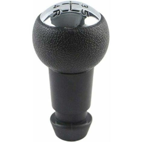 Pommeau de levier de vitesses manuel 5 vitesses pour Peugeot 106 107 205 207 306 307 308 405 406 407 607 / CITROEN C2 C3 C4 Picasso - Noir et argent (1/3)