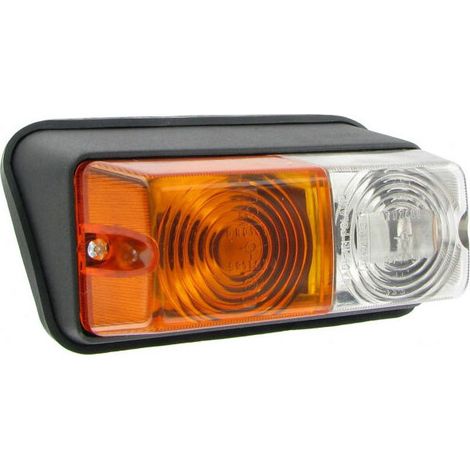 Lente para faro de doble función – Compatible con los números de pieza 167040-D y 167040-G – Naranja y blanco – Instalación rápida