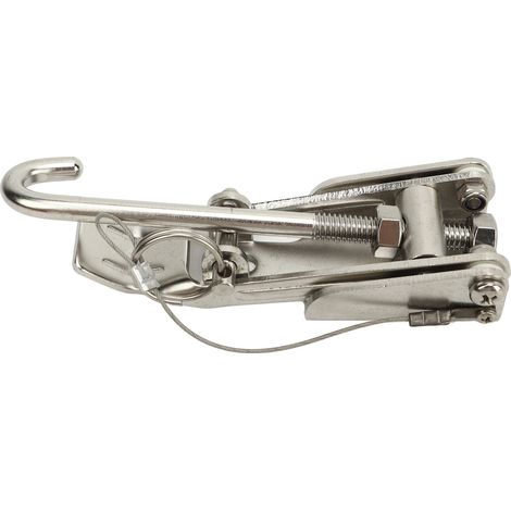 Chaîne d'ancre tendeur robuste, inoxydable, fiable, sécurité amarrage, fixateur chaîne bateau yacht, accessoire marine résistant. (1/5)
