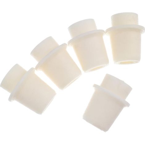 5 Pièces Bouchon Rond en Silicone Beige, Léger Goût, Bouchon de Flacon Étanche pour Tubes à Essai en Laboratoire Résistance à L'ozone (1/5)
