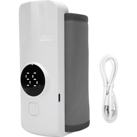 Chauffe-biberon électrique portable sans eau 6 niveaux de température chauffage uniforme 360° avec veilleuse intégré batterie longue durée pour voyage et maison (1/4)