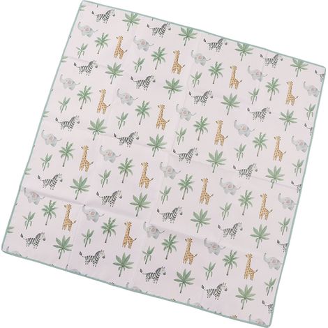 Tapis de jeu pour bébé antidérapant, imperméable, jolis motifs, tapis de sol pour chaise haute (1/5)