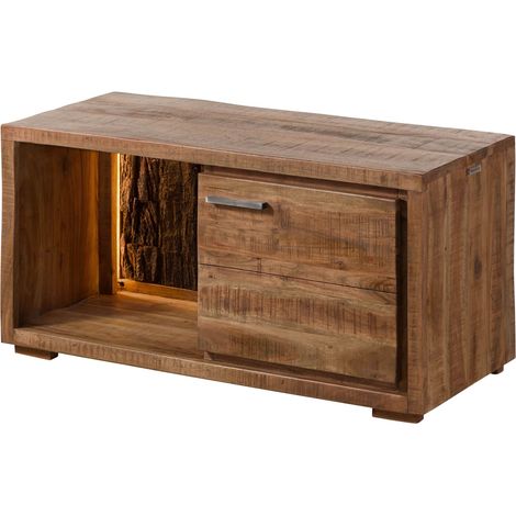 Kommode Akazie 88x40x45 natur lackiert BARK 124