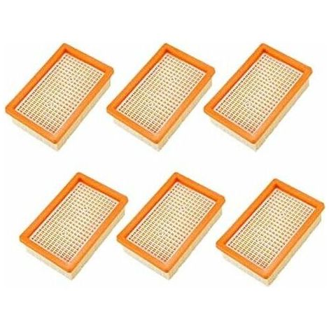 Lot de 6 Filtres pour Aspirateur Karcher MV4 MV5 MV6 WD4 WD5 WD6, PièCes de Rechange Filtre HéPatique--