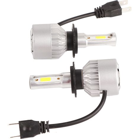 2 Ampoules LED H7 pour Phares de Voiture, Super Lumineuses, Dissipation Rapide de la Chaleur, Kit de Conversion (1/5)