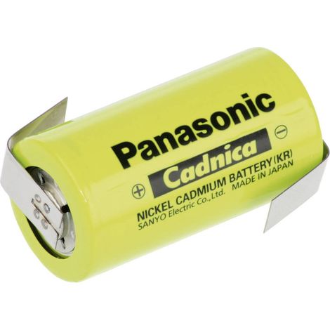 Panasonic C ZLF Batteria ricaricabile speciale 1/2 Torcia (C) linguette a saldare a Z NiCd 1.2 V 3000 mAh 1 pz.
