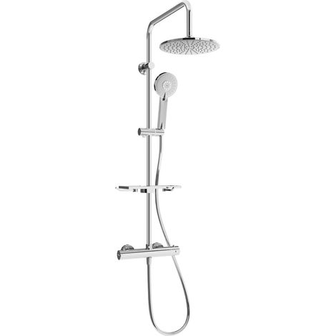 Mexen KT40 set doccia esterna con soffione e miscelatore termostatico, cromo - 771504093-00 (1/2)
