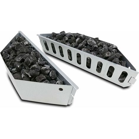 Paniers à Charbon de bois pour Weber 7403, One Touch, Master Touch et tous les autres barbecues à charbon de bois 47 57 67 cm, Char-Basket pour Chaleur directe et Indirecte, Lot de 2 (1/5)