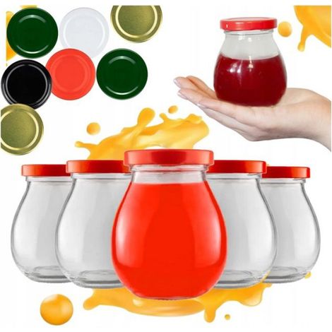 Pot En Verre 245 Ml - Fermeture Vis Fi 58 - Pour Mayonnaise Confiture Miel Pâté - Lot De 50 (1/5)