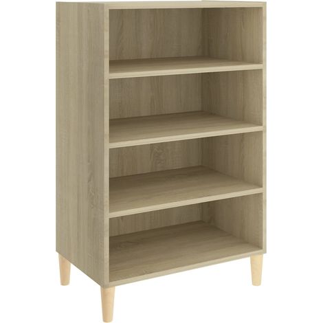 Buffet Commode Armoire Luxueux, pour Salon Chambre Entrée Cuisine, Chêne sonoma 57x35x90 cm Aggloméré OIB9630E (1/5)