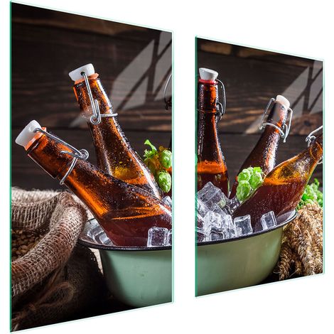PLAQUE DE PROTECTION EN VERRE POUR CUISINE 65x52 BOUTEILLES (1/5)