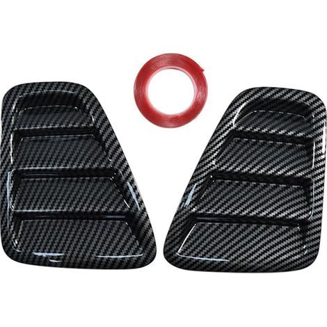Copertura decorativa per fanale posteriore sinistro e destro compatibile con Fiat 500 2006-2025, colore nero. (1/5)