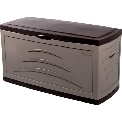 EDA – Coffre de jardin 310L – Résistant aux intempéries – Roulettes pour déplacement facile – Dimensions 121x66x55 cm (1/7)