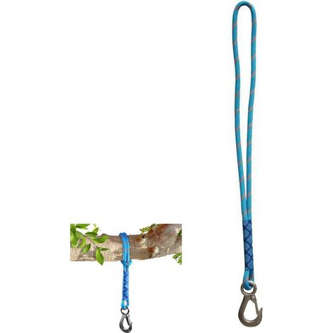 Connecteur pour balançoire, corde de suspension et crochet de 1,2 m pour hamac, compatible avec les ensembles de jeux et chaises suspendues pour arbres d'extérieur, bleu (1/5)