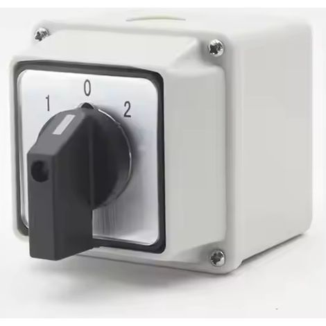 Selector de leva rotativo universal LW26-20A 220V - 8 terminales, 3 posiciones 1-0-2, interruptor inversor con interruptor maestro (1/5)