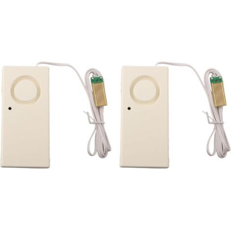 9V water alarm system with double-sided stickers for easy installation for swimming pools, kitchens and garages (1/4)
