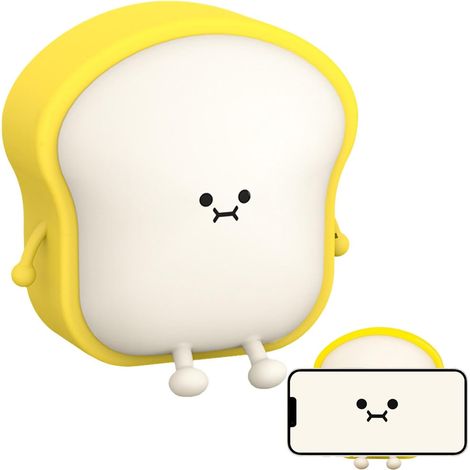 Lampe de table Toast mignonne - Veilleuse de chambre d'enfant avec (1/5)