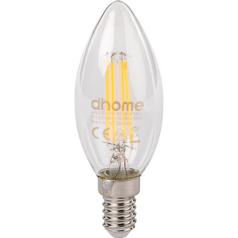 Amp LED C Fla Cl E14 4000K 470