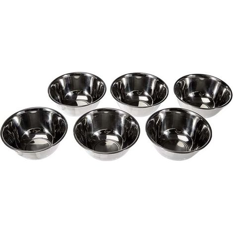 6 Stück Schälchen Lacor - Edelstahl