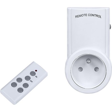 Prise de courant avec télécommande sans fil, apprentissage à domicile, connecteur ue 12V
