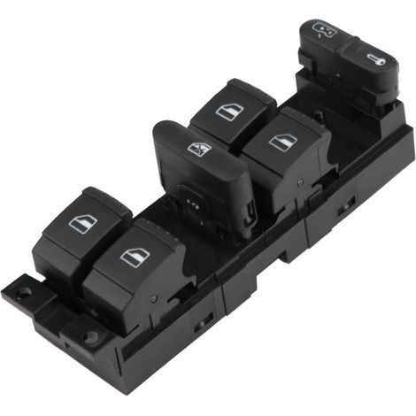 SJLERST Levé Vitre Interrupteur de fenêtre principal électrique, pour Golf Jetta Bora Passat B5 Seat Leon Toledo 1999 – 2006 (1/5)