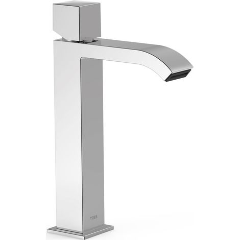 GRIFO MONOMANDO ALTO PARA LAVABO CON VOLANTE
