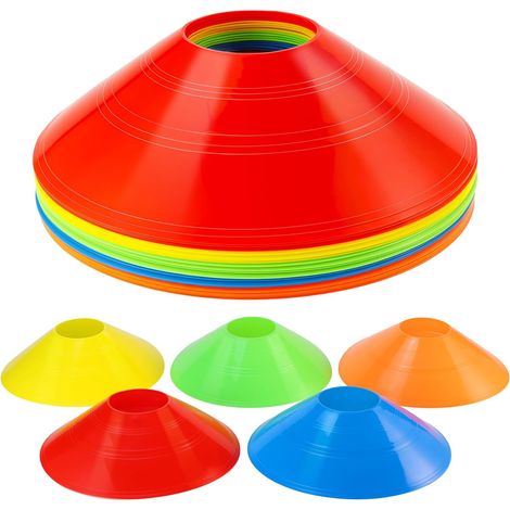 20 Pcs Football Cone Marking Pads Training Cones Marking Cones Football Cones for Hockey, Ice Skating, Handball, Coordination Training (1/5)