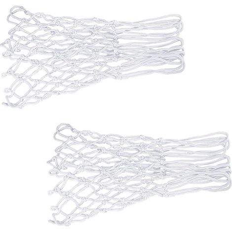 2 Pack Mini Basketball Nets Replacement Nylon 8 Loops for Kids (1/5)