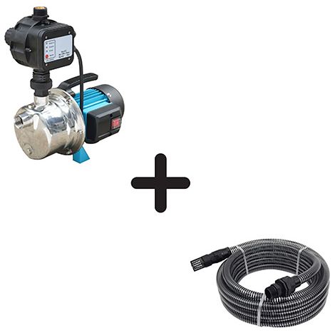 Pack Arrosage Spid'O - Pompe d'Arrosage Automatique 800W + Kit Aspiration 7m Demarrage Auto