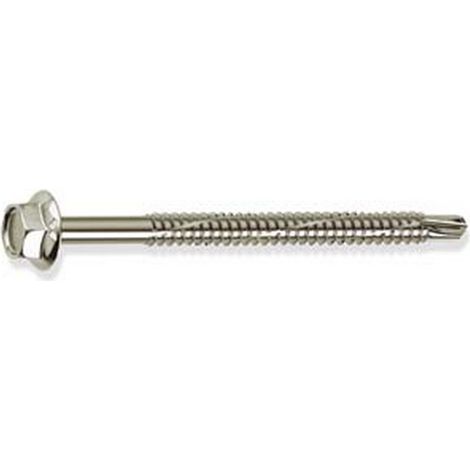 100PZ VITE TIRAFONDI PER METALLO AUTOPERFORANTE KOVERVIT DX CHROMITING -  mm.6,3x180
