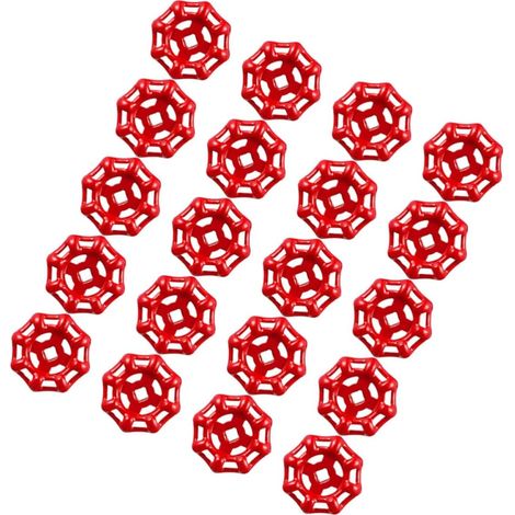 Poignée de Roue de Vanne Rouge 20 Pièces en Acier Inoxydable (1/5)