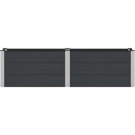 Maison Exclusive - Hochbeet Schwarz 200 x 50 x 54 cm