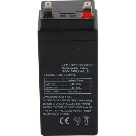 Batterie d'accumulateur rechargeable étanche 4V 4.5Ah pour remplacement (2‑fm‑4.5/20hr) (1/5)