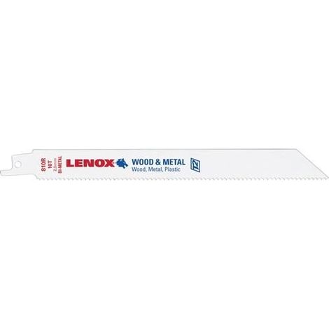 LENOX 5x Säbelsägeblatt 810R Länge 203 mm Breite 19 mm TPI 10 - 20580810R