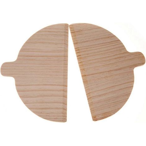 Pelle à pizza, pièces de boulangerie de pizza, outil de cuisson semi-circulaire, planche à pizza en bois massif, outil spécial pour pizza (1/5)
