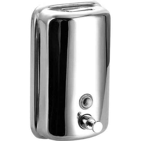 Wandseifenspender aus Edelstahl 304, Seifenflasche für Toiletten, Druckseifenflasche für Küche/Restaurants, 500-ml-Flasche Handdesinfektionsmittel – AquaForge (1/4)