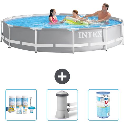 Intex Piscine Prism Frame Ronde - 366x76 cm - 4-pièces S31896 (1/4)