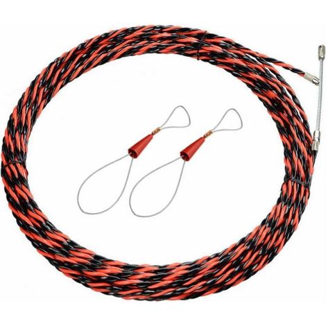 Aguja retráctil para trefilado de alambre de 50 m – espiral de acero Ø5 mm para electricistas (1/4)