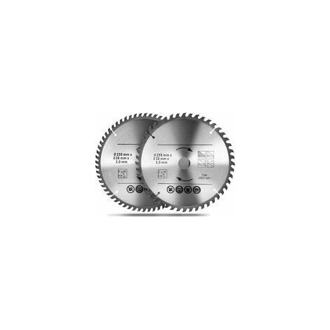 LAN Kreissägeblatt-Set 2502.83048T/60T (zwei Sorten im Set), Hartmetall, geeignet für Holzbearbeitungswerkzeuge (1/5)
