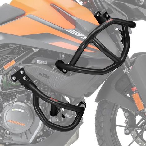 Set di paracarter per KTM 390 Adventure 20-24 barre di protezione nere alta e bassa (1/4)