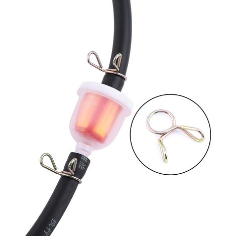 Universelles Motorrad-Kraftstofffilter-Set, 1-teilig, mit Schläuchen und Klemmen, Kraftstofffilter für Motorräder, Ersatzteil, robust und auslaufsicher (1/5)