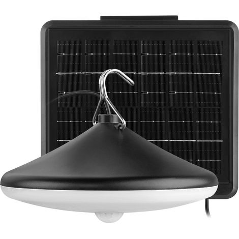 APLIQUE LED SOLAR IP54 C/GANCHO 8W.NEGRO (1/5)