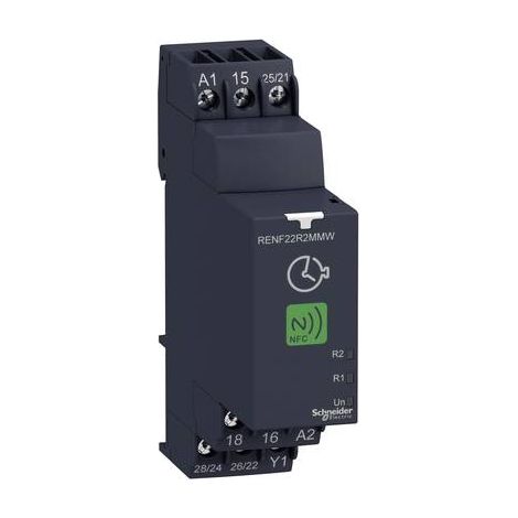 Relé multifunción Schneider renf22r2mmw 0,05 s-999 h 8 A