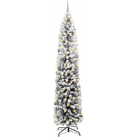 Sapin de Noël Arbre de Noël artificiel Vert 240 cm PVC et acier et plastique (1/5)
