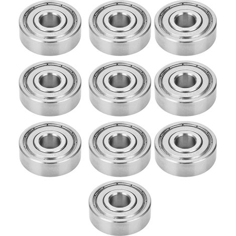 Roulements à billes miniatures en acier inoxydable, pièces d'équipement à grande vitesse S6301ZZ 37x12x12mm, 10 pièces (1/5)