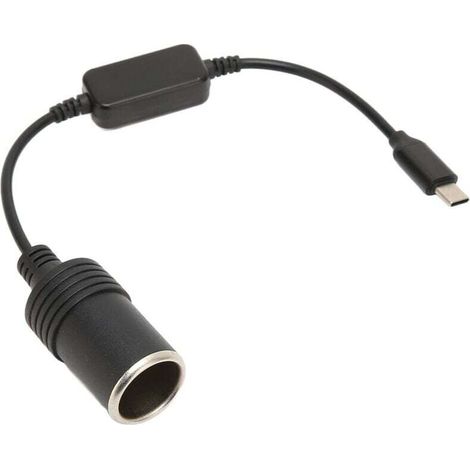 Adaptateur USB C 5V Vers Allume Cigare 12V Femelle Pour Accessoires Électroniques Voiture